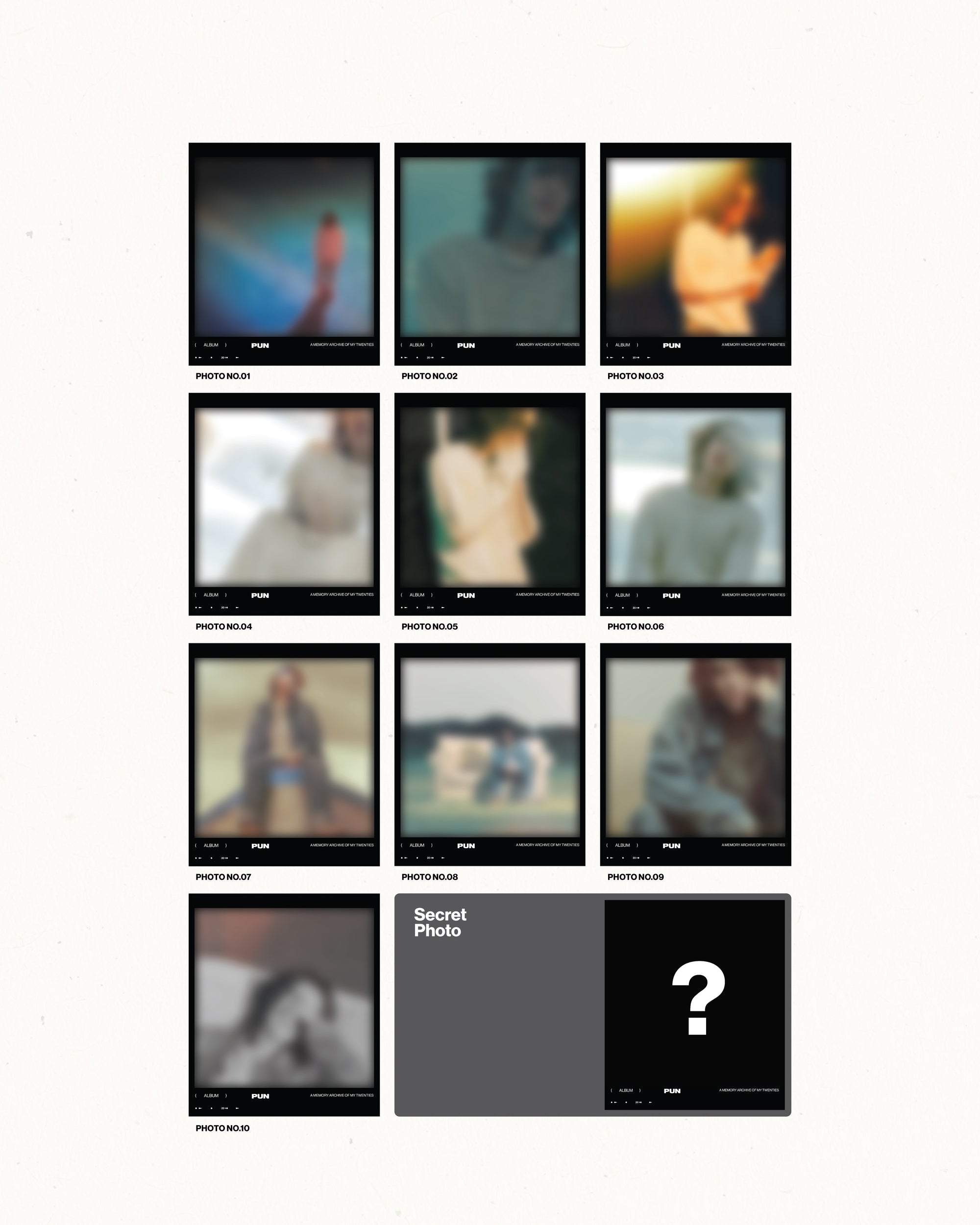 PUN Collectible Photo - Random Polaroid Set