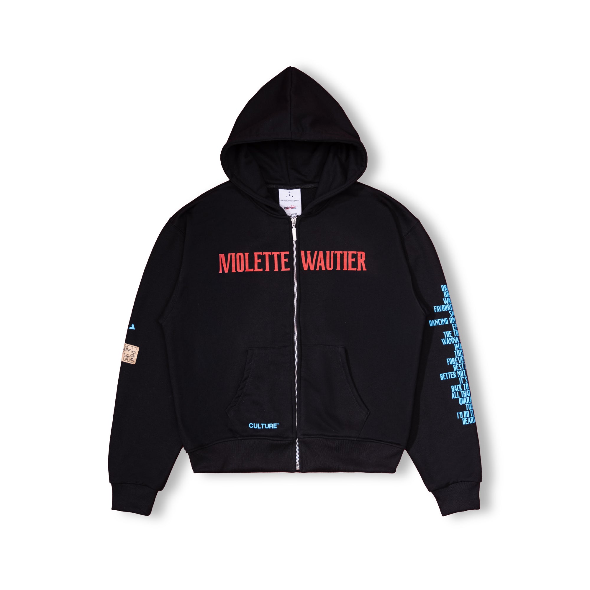 SO VERY DRAMATIC Zip Hoodie Black