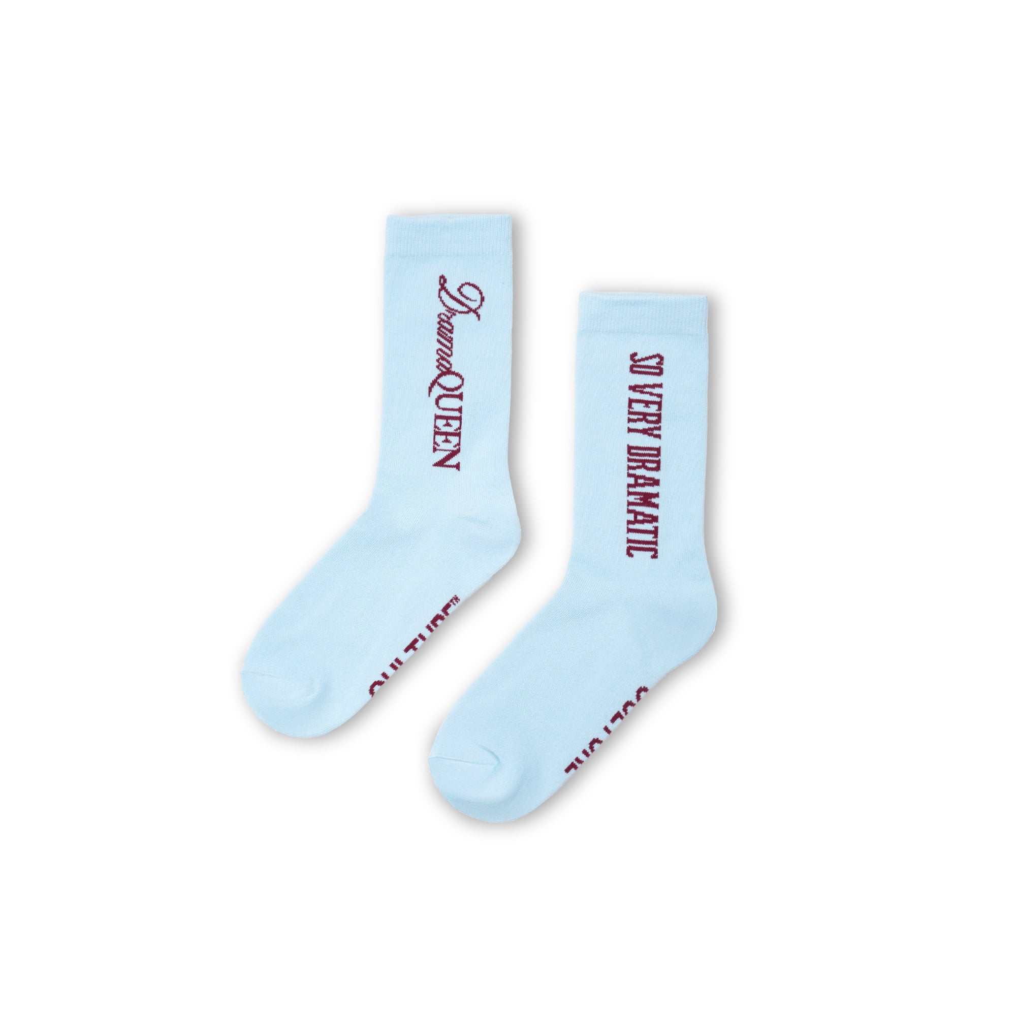 SO VERY DRAMATIC Socks Light Blue