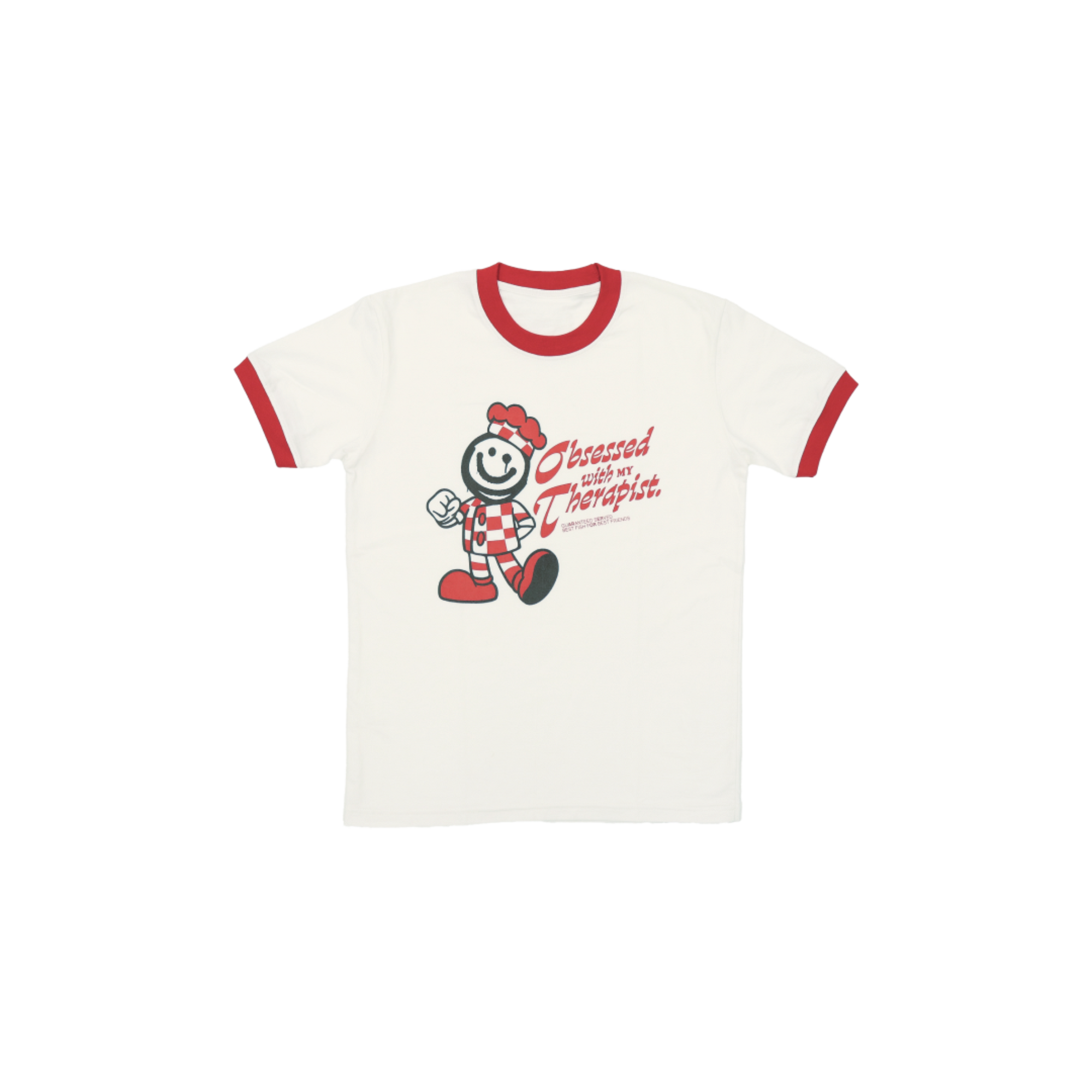 PUN “DAY & NIGHT” TEE RED-MIDDAY WHITE